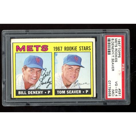 Bill Denehy Tom Seaver Topps Rookie Stars Rc Psa Mc