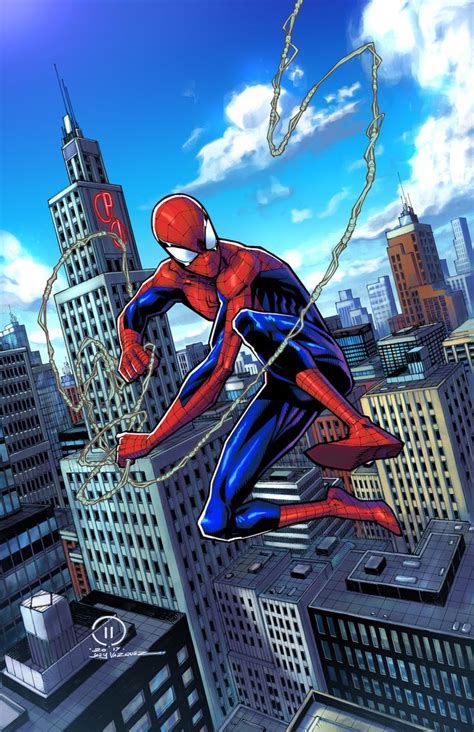 SPIDER MAN Swinging Through The City Colors By JoeyVazquez Spiderman