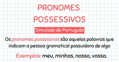 Frases Pronomes Possesivos