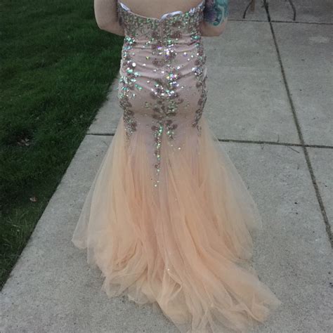 Nude Mermaid Prom Dress Gem