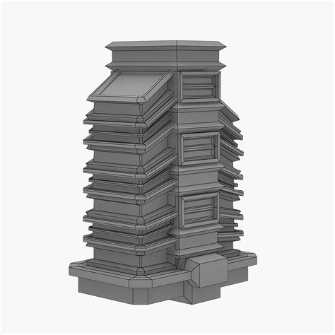 Sci-fi building 3D model - TurboSquid 1551842