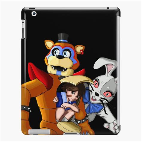 Fnaf Security Breach Glam Rock Freddy Gregory And Vanny Ipad Case