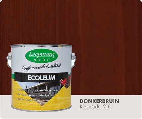 Koopmans Ecoleum Semi Dekkend 2 5 Liter Donkerbruin Bol