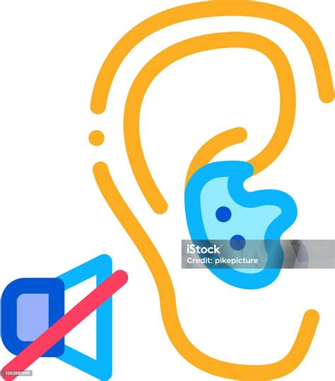 청각 청각 장애의 부족 아이콘 벡터 개요 일러스트 감각 지각에 대한 스톡 벡터 아트 및 기타 이미지 감각 지각 귀 부분