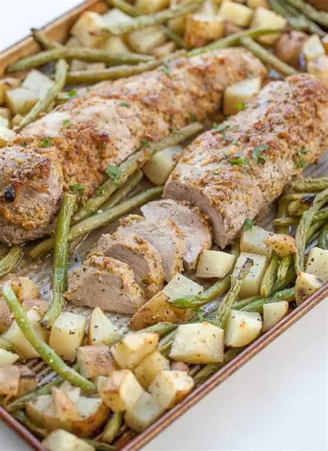 Sheet Pan Pork Tenderloin Dinner 30 Minute Meal