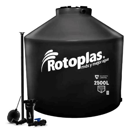 Tanque De Agua Negro Litros Rotoplas Accesorios Completos