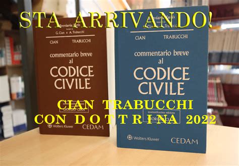 Commentario Al Codice Civile Cian Trabucchi Libreria Quaglia