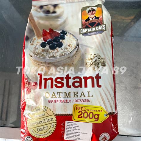 Jual Captain Oats Instant Oatmeal 800gr 200gr Shopee Indonesia