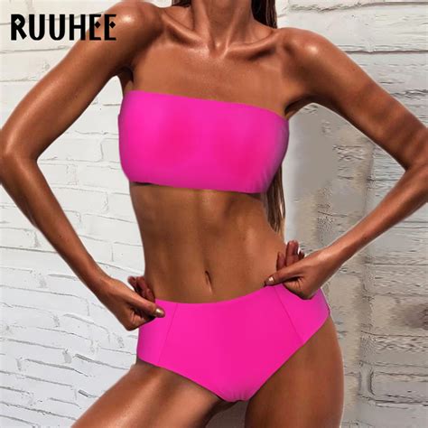 Ruuhee Hoge Taille Bikini 2023 Vrouw Sexy Micro Braziliaanse Bikini