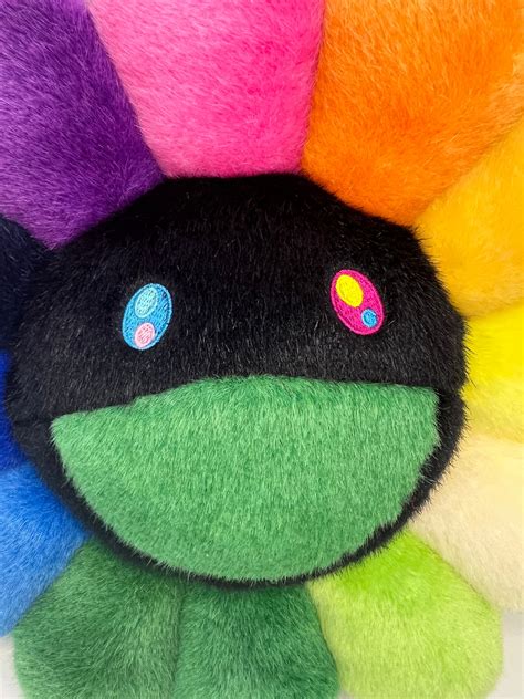 Takashi Murakami Rainbow Flower Pillow 30cm - Etsy