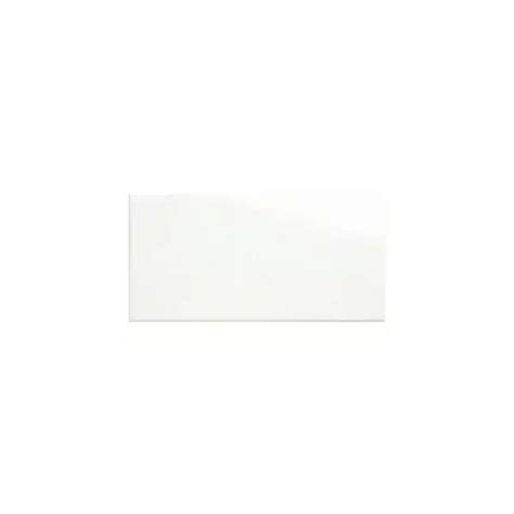 White Gloss Subway Pressed Edge Tiles 100x200