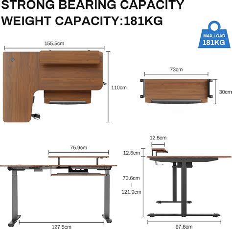 Buy Eureka Ergonomic Electric Standing Desk With Keyboard Tray