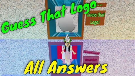 Roblox Guess That Character Guessing All The Logos Youtube