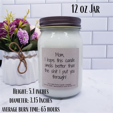 Funny Mom Candle T For Mom Scented Soy Candle Ts For Mom Etsy