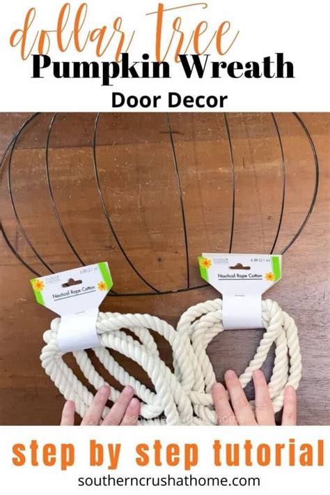 Diy Dollar Tree Pumpkin Wreath Form Artofit