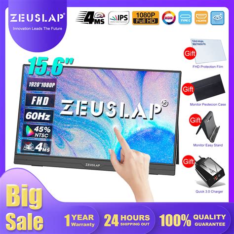 ZEUSLAP 15 6inch 1920 1080P Touch Screen Ultrathin FHD Portable Gaming