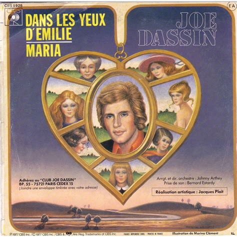 Dans Les Yeux Démilie Maria De Joe Dassin Sp Chez Maziksound Ref