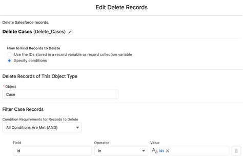 Using Flow To Delete Multiple Records From A List View Salesforce Time