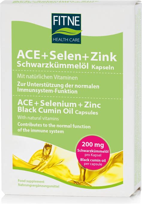 Ace Selen Zink Svartkumminolja Kapslar Fitne Health Care