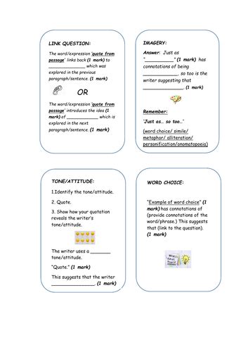 National 5 Ruae Revision Formula Cards Teaching Resources