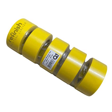 Q1 Premium 48mm Hi Temp Masking Tape 5 Rolls Refinish Systems Ltd