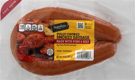 Signature Select Fully Cooked Smoked Sausage 14 Oz 14 Oz Shipt