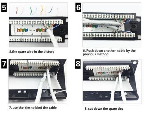 Black Color 6 Port Patch Panel Cat6 110 Idc Utp Patch Panel 1u For Cabling