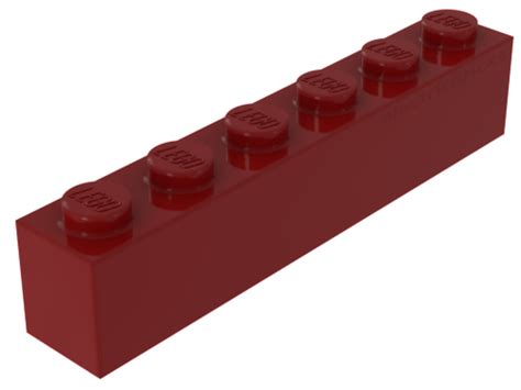 LEGO 3009 300921 Red Brick 1 X 6 ElectricBricks LEGO Set And Parts