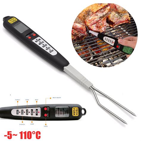 Lcd Digital Fourchette Thermom Tre Cuisine Outil Bbq Sonde Viande