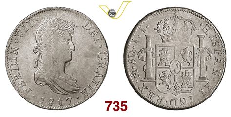 NumisBids Varesi S R L Auction 78 Lot 735 MESSICO FERDINANDO VII