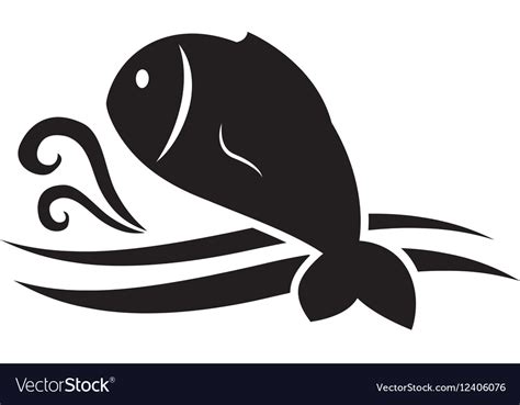 Sea Fish Icon Royalty Free Vector Image Vectorstock