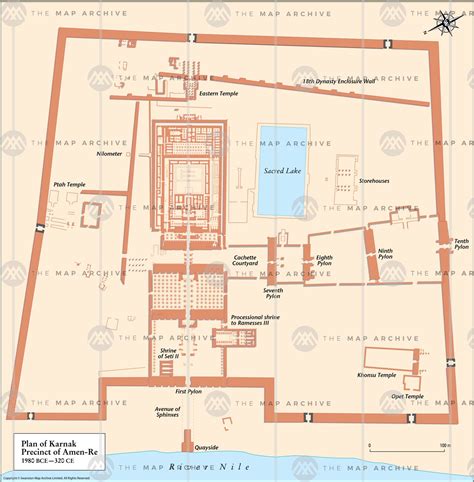 Karnak Temple Complex Map