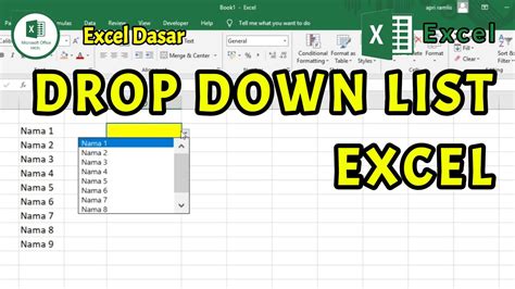 Buat Drop Down List Excel YouTube