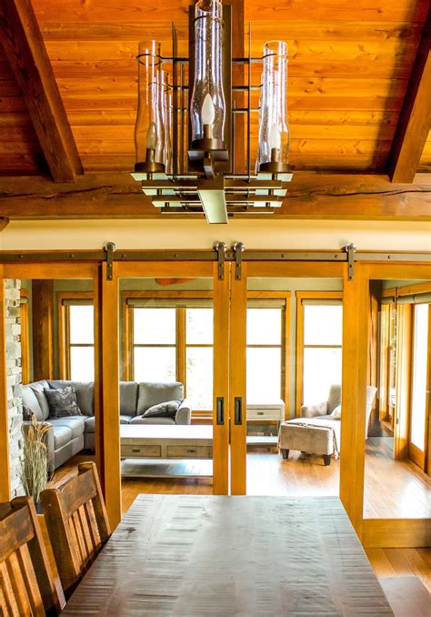 Beautiful Inside And Out Rustic And Refined Glass Barn Doors