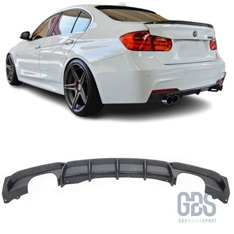 Diffuseur M Performance Look Carbone Pour BMW F30 F31 4 Sorties