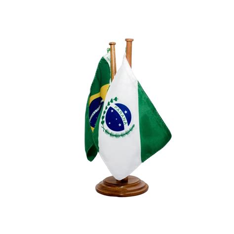 Bandeira De Mesa Brasil E Estado Paraná 12x17cm Loja Da Pátria