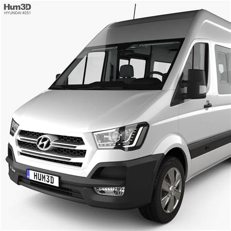 Hyundai H350 Passenger Van With Hq Interior 2018 3d Model Vehicles On Hum3d