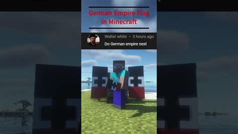 German Empire Flag Banner Minecraft Shorts Youtube