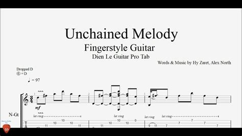 Unchained Melody Guitar Tutorial Tab Youtube