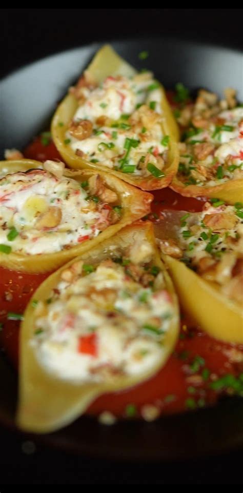 Pasta Conchiglionis Stuffed With Ricotta GanJingWorld Food Cooking