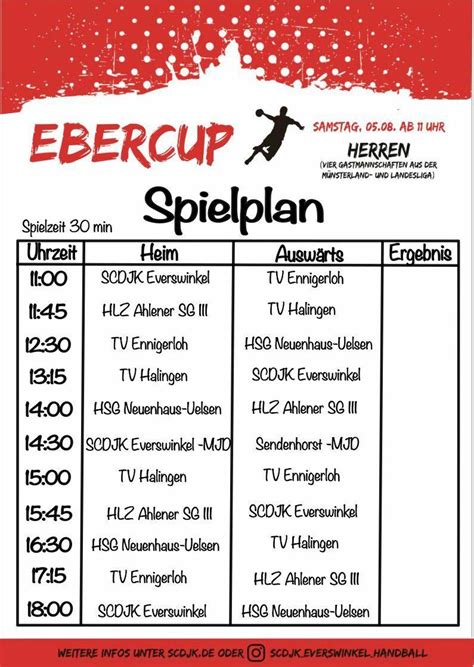 Ebercup 2023 Handball Sportangebot SC DJK Everswinkel E V