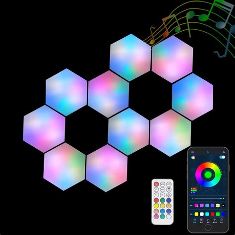 Lydiyami Smart Hexagon Lights Diy Hexagon Led Light With App And Remote