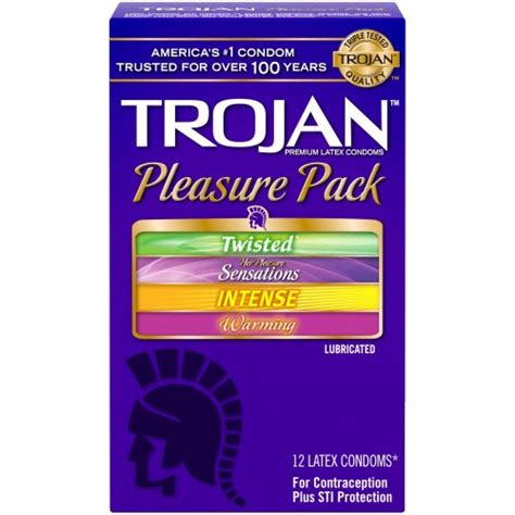 Trojan Pleasure Pack Lubricated 12 Pack Sex Toys And Adult Novelties Adult Dvd Empire