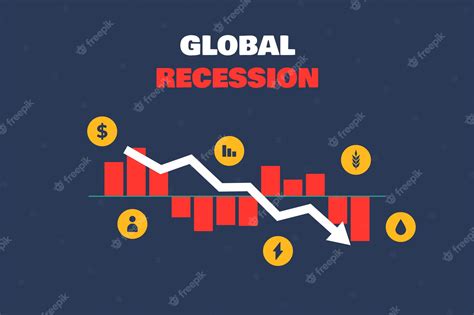 Premium Vector Global Recession Economic Crisis Chart Background