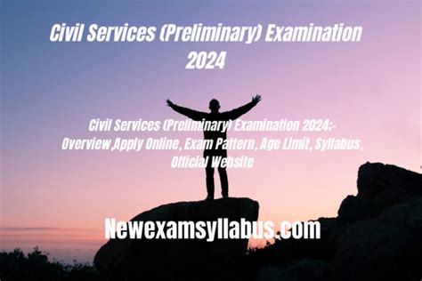 Civil Services Preliminary Examination Overview Syllabus