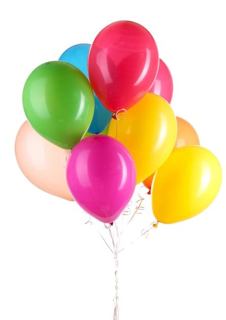 Premium Photo Colorful Balloons Isolated On White