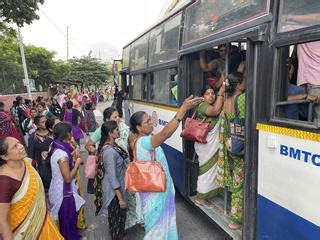 Karnataka Govts Shakti Scheme Free Bus Travel For Women Sees 23 Jump