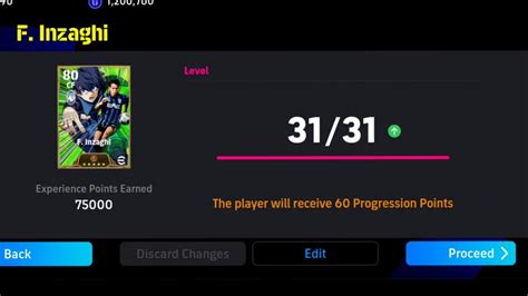 Free F Inzaghi Perfectly Max Level Up In EFootball 2024 Training