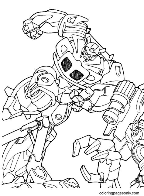 Transformers Coloring Pages Ironhide Bull