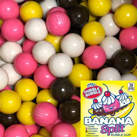 Banana Split Vending Gumballs 1 Inch 850 Ct